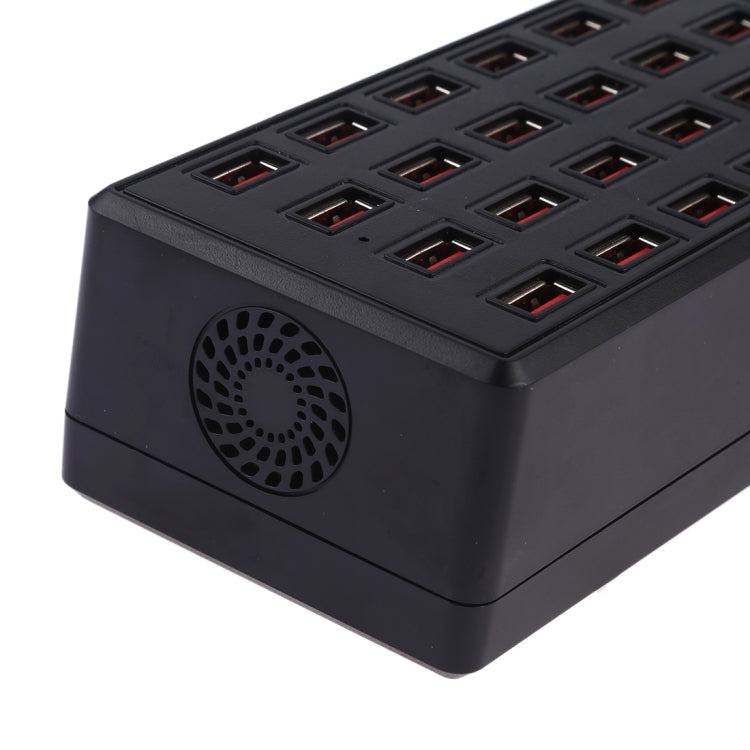 محطة شحن ذكية سريعة بقوة 100 واط مع 24 منفذ USB ومؤشر LED، AC 100-240V، قابس أمريكي، 100 واط 24 منفذ USB قابس أمريكي