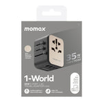 محول طاقة شاحن سريع MOMAX 1-World UA9 PD 35 واط، UA9
