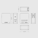 شاحن سفر سريع قابل للطي LDNIO A4403C 30W PD + Auto-id مع كابل USB-C / Type-C بطول 1 متر، قابس AU، مع كابل Type-C، 30W مع كابل Type-C