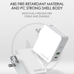شاحن سفر سريع قابل للطي LDNIO A4403C 30W PD + Auto-id مع كابل Micro USB بطول 1 متر، قابس EU، مع كابل Micro USB
