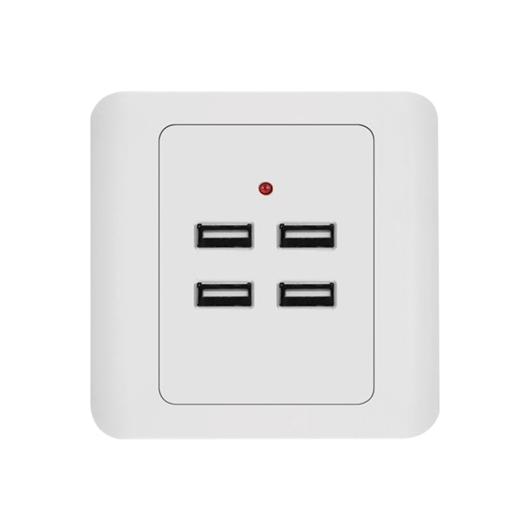 شاحن حائط USB بجهد 5V 3.1A مع 4 منافذ، محطة شحن، مدخل 36V، 4 منافذ USB 2.0