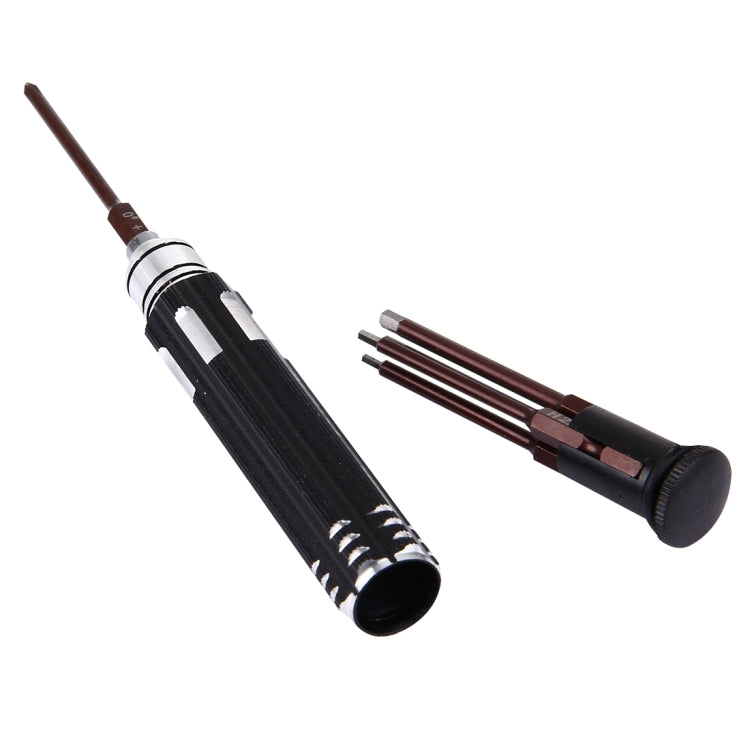 مجموعة مفكات نماذج 6 في 1 JAKEMY JM-8154 مع رؤوس دقيقة S-2 بطول 65 مم (صليب 3.0، سداسي H1.5 و H2.0 و H2.5 و H3.0)، JM-8154