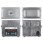 منظف بالموجات فوق الصوتية BAKU BK-2000 بقوة 120W وسعة 3.36L مع شاشة LCD وسلة، AC 220V، قابس EU، BK-2000 120W 3.36L 220V