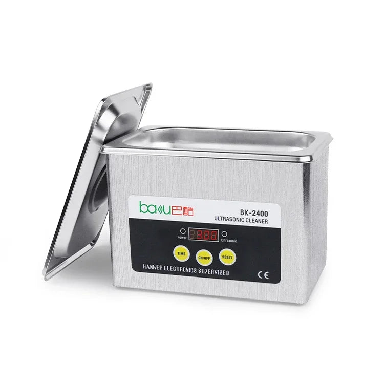 منظف بالموجات فوق الصوتية BAKU BK-2400 بقوة 35W وسعة 0.8L مع شاشة LCD، AC 220V، BK-2400 35W 0.8L 220V