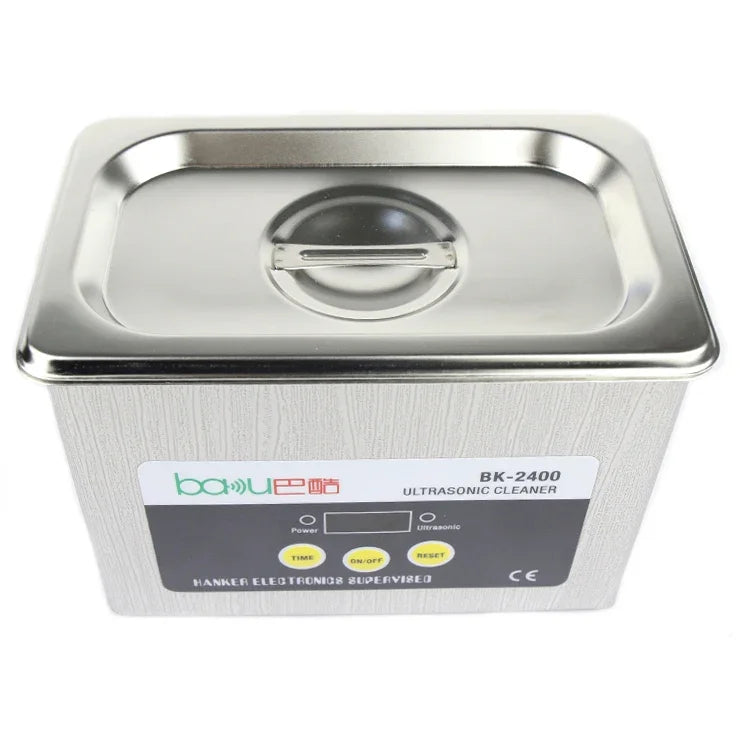 منظف بالموجات فوق الصوتية BAKU BK-2400 بقوة 35W وسعة 0.8L مع شاشة LCD، AC 220V، BK-2400 35W 0.8L 220V