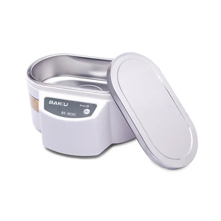منظف بالموجات فوق الصوتية BAKU BK-9030 بقوة 30W وسعة 0.8L مع شاشة LCD، AC 220V، قابس EU، BK-9030 30W 0.8L 220V أخضر، BK-9030 30W 0.8L 220V أبيض