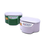 منظف بالموجات فوق الصوتية BAKU BK-9050 بقوة 30W / 50W قابل للتعديل وسعة 0.6L مع شاشة LCD، AC 220V، BK-9050 30W / 50W 0.6L 220V أخضر، BK-9050 30W / 50W 0.6L 220V أبيض