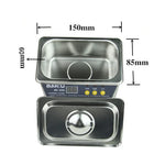 منظف بالموجات فوق الصوتية BAKU BK-3550 بقوة 35W / 50W قابل للتعديل وسعة 0.8L مع شاشة LCD، AC 220V، قابس EU، BK-3550 35W / 50W 0.8L 220V