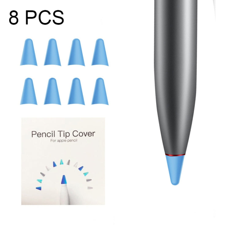 8 قطع أغطية رأس قلم M مقاومة للانزلاق وكتم الصوت ومقاومة للتآكل لـ M-pencil Lite