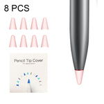 8 قطع أغطية رأس قلم M مقاومة للانزلاق وكتم الصوت ومقاومة للتآكل لـ M-pencil Lite