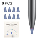 8 قطع أغطية رأس قلم M مقاومة للانزلاق وكتم الصوت ومقاومة للتآكل لـ M-pencil Lite