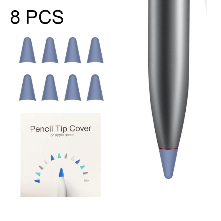 8 قطع أغطية رأس قلم M مقاومة للانزلاق وكتم الصوت ومقاومة للتآكل لـ M-pencil Lite