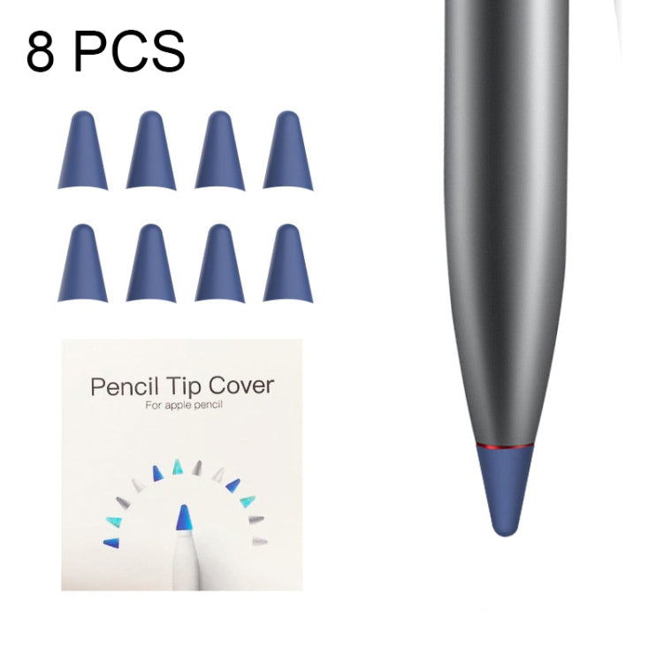 8 قطع أغطية رأس قلم M مقاومة للانزلاق وكتم الصوت ومقاومة للتآكل لـ M-pencil Lite