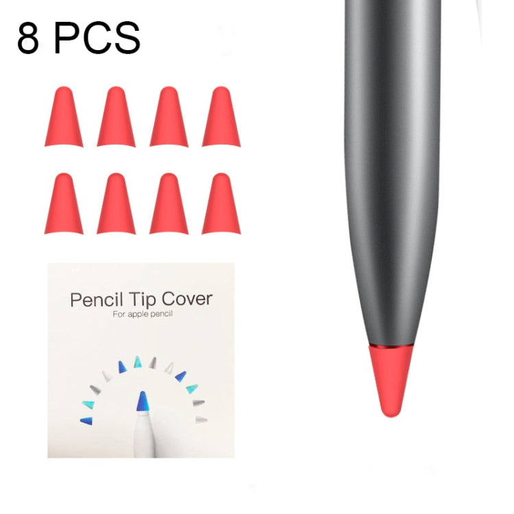 8 قطع أغطية رأس قلم M مقاومة للانزلاق وكتم الصوت ومقاومة للتآكل لـ M-pencil Lite