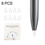 8 قطع أغطية رأس قلم M مقاومة للانزلاق وكتم الصوت ومقاومة للتآكل لـ M-pencil Lite