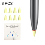 8 قطع أغطية رأس قلم M مقاومة للانزلاق وكتم الصوت ومقاومة للتآكل لـ M-pencil Lite