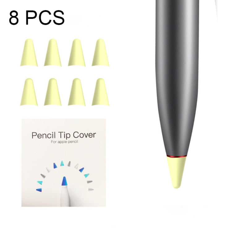 8 قطع أغطية رأس قلم M مقاومة للانزلاق وكتم الصوت ومقاومة للتآكل لـ M-pencil Lite
