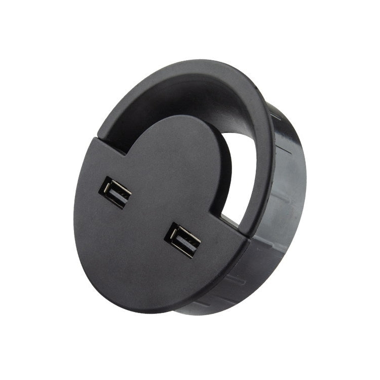 غطاء فتحة كابل USB لمخرج المكتب 60 مم حامل لفاف دائري، 60 مم
