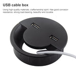 غطاء فتحة كابل USB لمخرج المكتب 60 مم حامل لفاف دائري، 60 مم