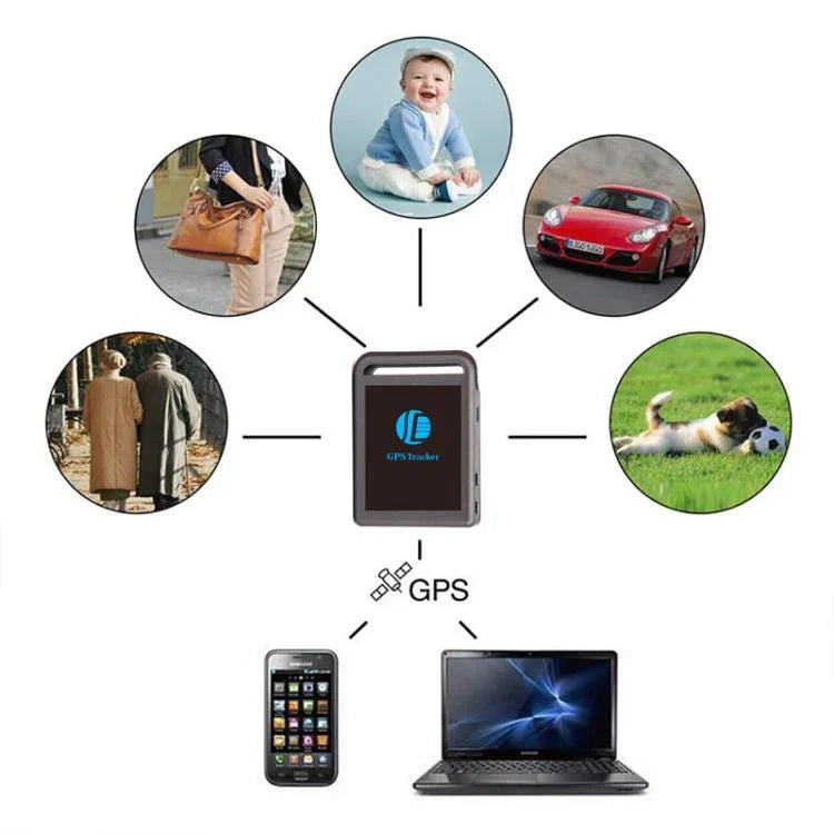 جهاز تعقب TK102B 2G GSM / GPRS / GPS صغير للسيارة مع تتبع مباشر عبر الإنترنت للأطفال، السيارات، الحيوانات الأليفة، دقة GPS: 5-15 متر، TK102B