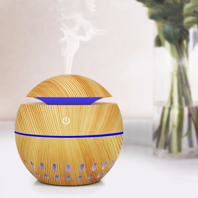 مرطب هواء USB بنمط حبيبات الخشب مع مصباح عطري ملون بسبعة ألوان، بخاخ كحولي أوتوماتيكي مع تحكم عن بعد (أزرق سماوي)، HC0372A، HC0372B، HC0372C، HC0372D، HC0372F، HC0372G، HC0372H، HC0372I، HC0372J، HC0372K