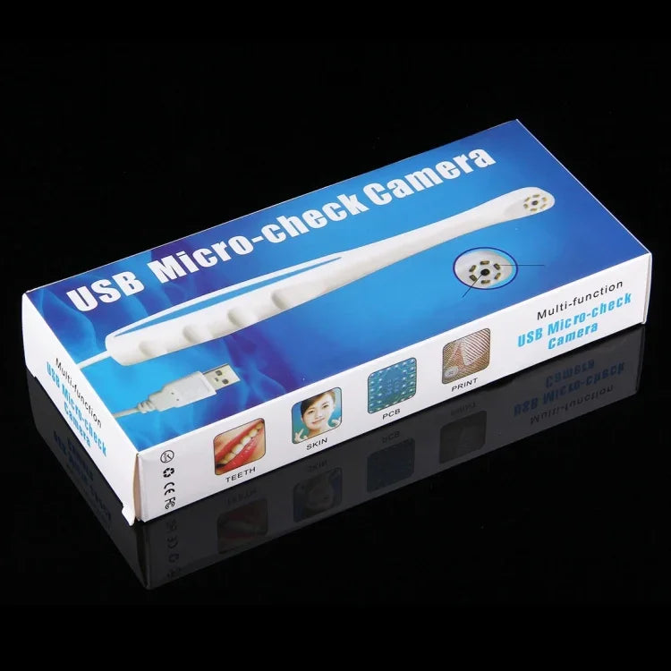 كاميرا USB متعددة الوظائف على شكل فرشاة أسنان مع 6 مصابيح LED للأسنان / الجلد / PCB / الطباعة