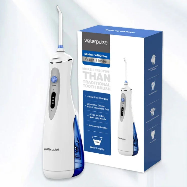 جهاز تنظيف فموي لاسلكي قابل لإعادة الشحن USB Waterpulse V400Plus، V400Plus، قابس: المملكة المتحدة