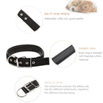 Adjustable foam cotton dog collars, nylon material with rubber heel and metallic hook for comfort and style.