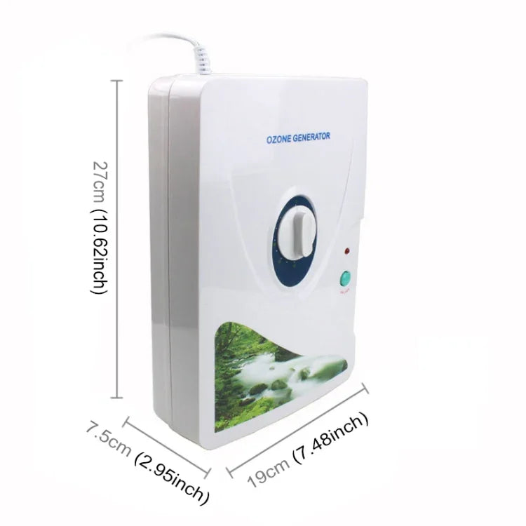 مولد أوزون 600 ملغ منظف ومعقم للخضروات والفواكه، قابس أمريكي، قابس أوروبي