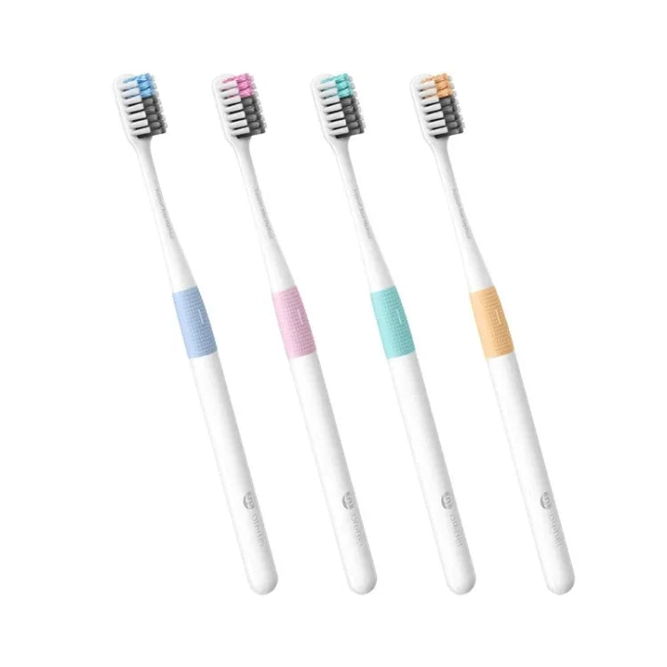 4 في 1 فرش أسنان ناعمة أصلية Xiaomi Mijia Dr.Bei Bass Method، 4 قطع