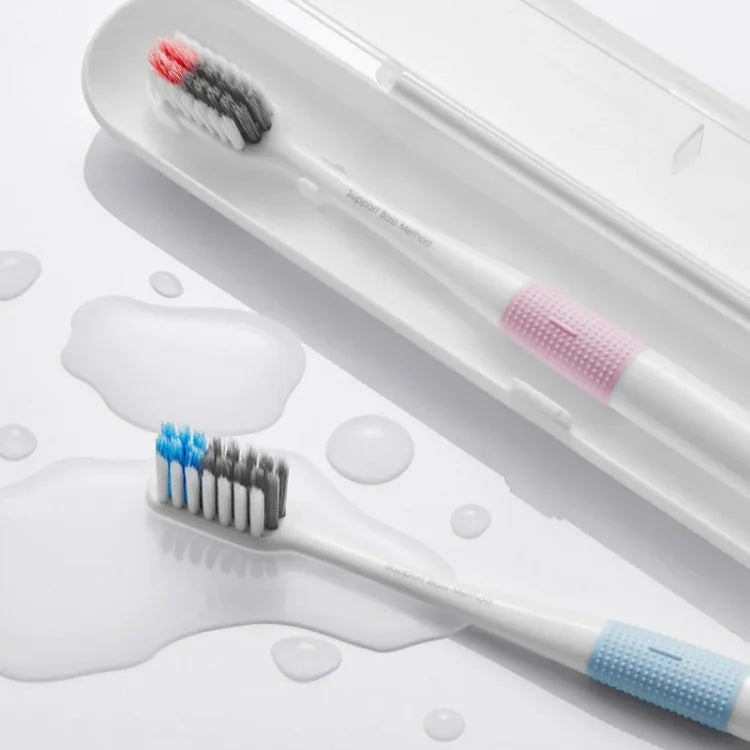 4 في 1 فرش أسنان ناعمة أصلية Xiaomi Mijia Dr.Bei Bass Method، 4 قطع