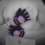Unisex Half Finger Gloves Outdoors Riding Non-slip Breathable Sports Gloves, Size: S, Plamar: 16*12*3.0cm, Size: S, Plamar: 16*12*3.0cm