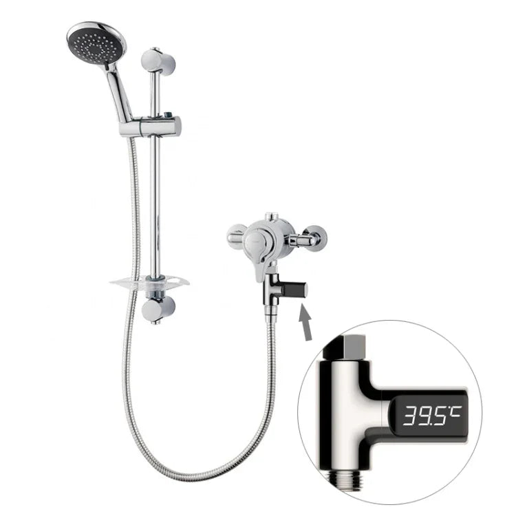 مقياس حرارة مائي سلبي للرضع مع عرض LED دوار 360 درجة للاستحمام، الجيل الأول BD-LS-01