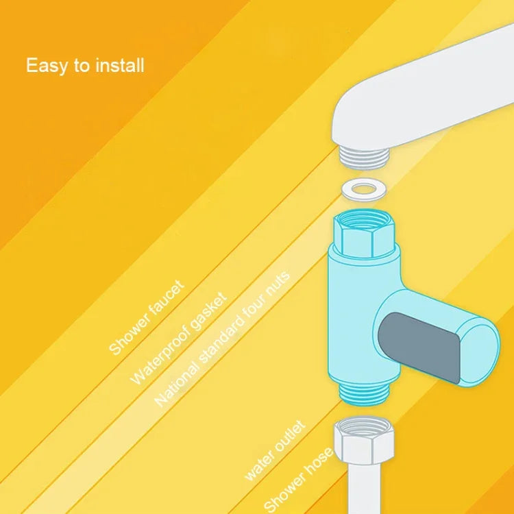 مقياس حرارة مائي سلبي للرضع مع عرض LED دوار 360 درجة للاستحمام، الجيل الأول BD-LS-01