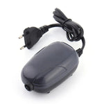 مضخة هواء حوض سمك RS-290 بقوة 3 واط، مخرج واحد، تدفق قابل للتعديل، صامتة، 220 فولت، مضخة أكسجين لحوض السمك، 3 واط