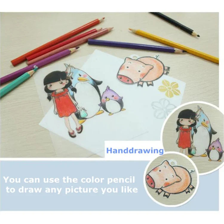 26 Colors in 1 Colorful Scrub Heat Shrink Film DIY Heat Shrink Film, DIY Heat Shrink Film (Colorful)