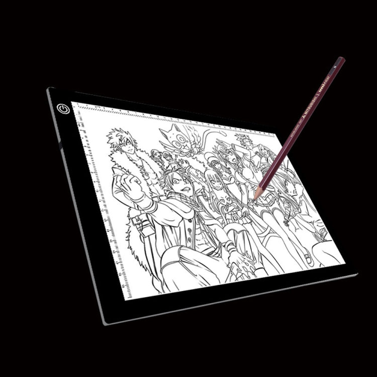 لوحات نسخ أكريليك بتعتيم ثلاثي المستويات LED 5V 5W بحجم A4 للرسم التخطيطي للأنمي، مع كابل USB وقابس، الحجم: 240x360x5 مم