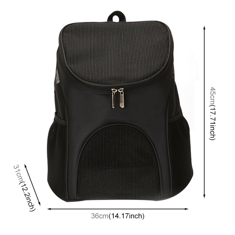 Portable Folding Nylon Breathable Pet Carrier Backpack, Size: 45 x 36 x 31cm, Size: 45 x 36 x 31cm Black, Size: 45 x 36 x 31cm Coffee, Size: 45 x 36 x 31cm Blue, Size: 45 x 36 x 31cm Red