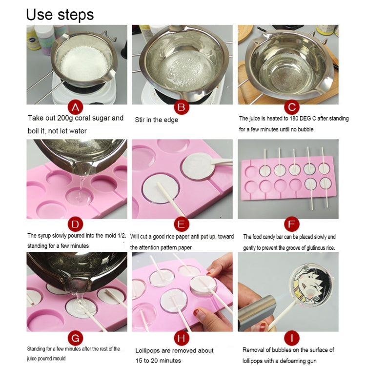 12 قالب شوكولاتة سيليكون DIY بسعة، على شكل مصاصة، على شكل بقرة، على شكل مصاصة