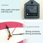 11*10 inch Children Bedroom Room Decor Battery Operated Shaped Mute Non Ticking Round Wall Quartz Clock, Owl