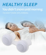 2 قطعة من منقي هواء مضاد للشخير 2 في 1 من ABS وسيليكون