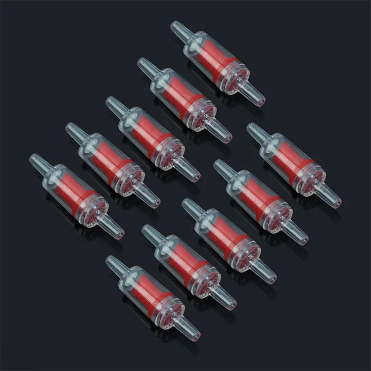 10 قطع صمامات فحص خطية لمضخة هواء حوض السمك، الواجهة: 4mm، 4mm