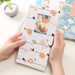 ألبوم صور صغير إبداعي DIY بحجم 3 بوصات، نمط إدخال، نمط ورقة البرسيم الرباعية، نمط أشجار جافة كثيرة، نمط غزال الغابة، نمط برج الحديد، نمط السنونو الصغير، نمط بايماكس