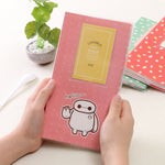 ألبوم صور صغير إبداعي DIY بحجم 3 بوصات، نمط إدخال، نمط ورقة البرسيم الرباعية، نمط أشجار جافة كثيرة، نمط غزال الغابة، نمط برج الحديد، نمط السنونو الصغير، نمط بايماكس