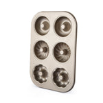 3 Flowers Type Donuts Cookie Mold Gold 6 Cups Cake Mold Baking Mold Cake Tools Bakeware Kitchen Accessories, 3 Flowers Type