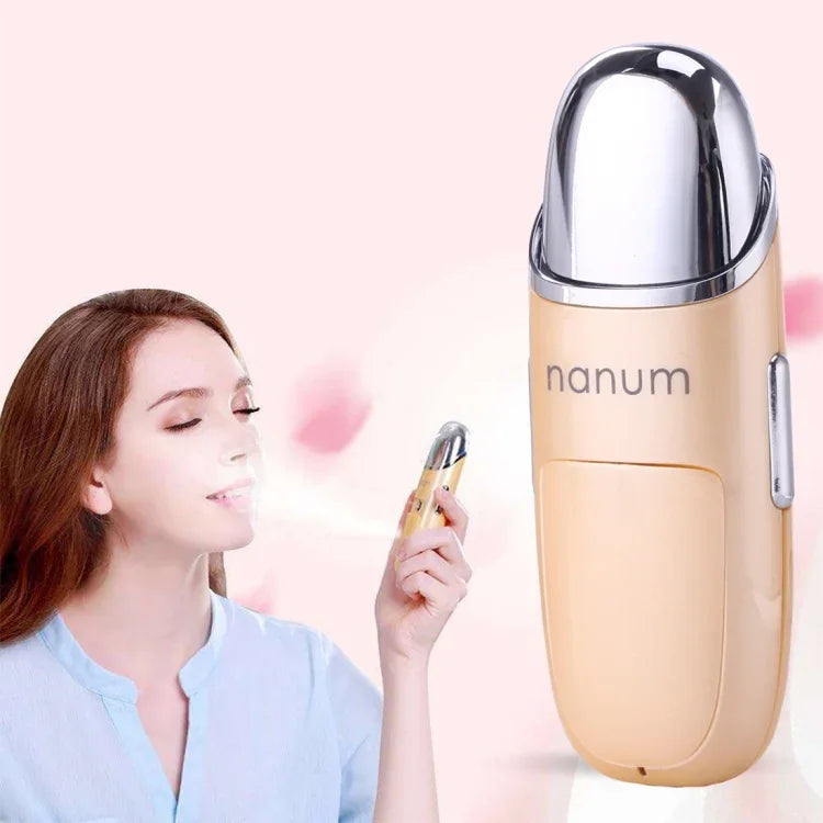 جهاز تدليك ترطيب جمال الوجه Nanum صغير للعناية بالبشرة مع رش الماء ورذاذ المرطب / رشاش كحول أوتوماتيكي