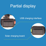 طوق إضاءة LED بشحن شمسي + USB للكلاب متوسطة وكبيرة الحجم، مقاس محيط الرقبة: S، 35-40 سم، المقاس: S