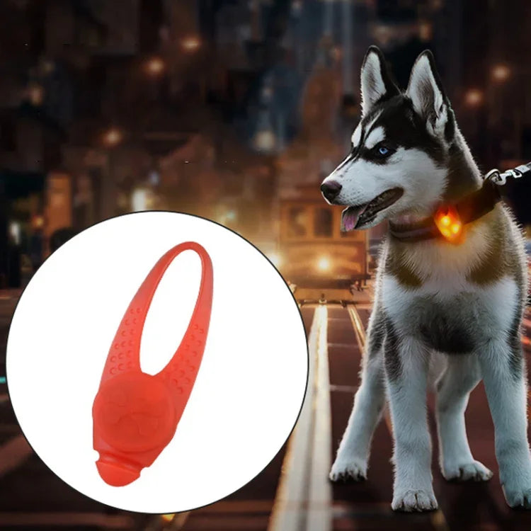 LED Night Light Pet Safety Collar Silicone Pendant
