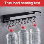 40cm Kitchen Multi-function Wall Hanging Holder Seasoning Storage Rack, 40cm(Black)