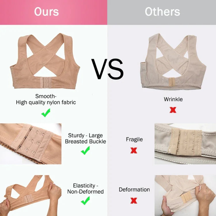 حزام تقويم الكتف للنساء رفيع جداً لتصحيح الحداب ضيق مناسب تقويم العظام، المقاس: XXL, XXL